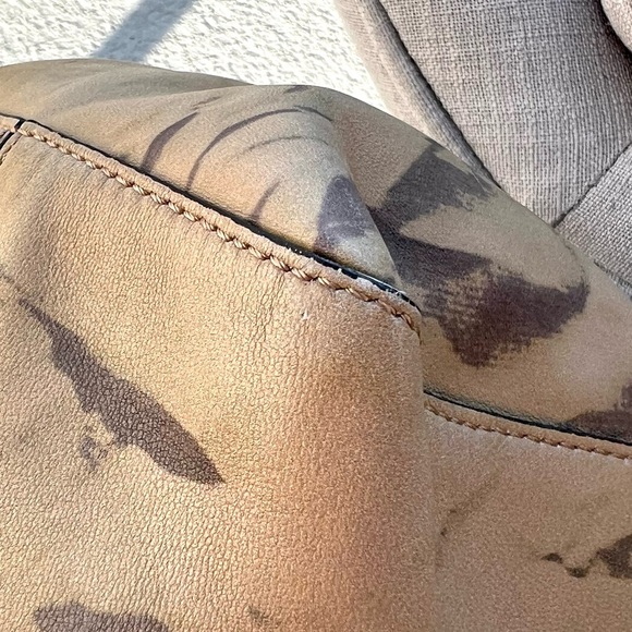 Moschino Leather Recycle Drawstring Bag Tote With Shoulder Strap - Picture 9 of 14